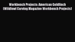 PDF Workbench Projects: American Goldfinch (Wildfowl Carving Magazine Workbench Projects) PDF