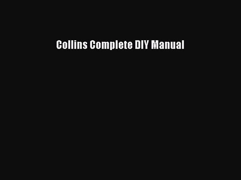 Download Collins Complete DIY Manual Ebook