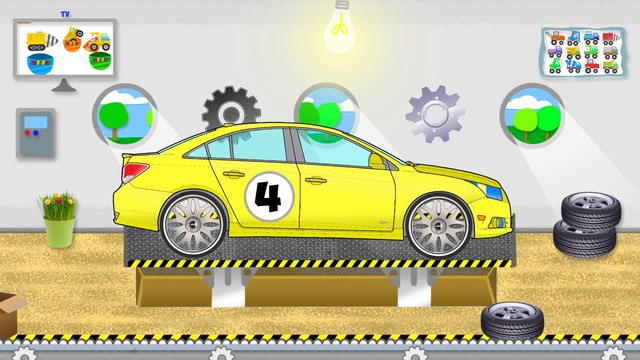 Мультик про машинки. АВТОВОЗ и ГОНОЧНЫЕ МАШИНКИ. Учим цвета. Мультик для детей