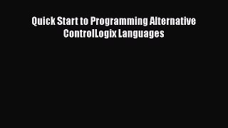 [PDF] Quick Start to Programming Alternative ControlLogix Languages# [Read] Online