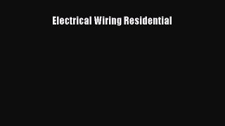 [PDF] Electrical Wiring Residential# [Download] Full Ebook