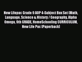 Read New Lifepac Grade 9 AOP 4-Subject Box Set (Math Language Science & History / Geography