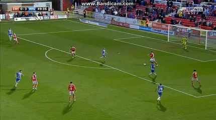 Swindon vs Wigan 0:3 goal by Grigg