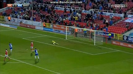 Swindon vs Wigan 0-4 goal by Morsy 25.03.2016