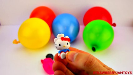 Télécharger la video: Balloon Surprise Eggs! Cars 2 Shopkins Cinderella Angry Birds Hello Kitty by StrawberryJamToys