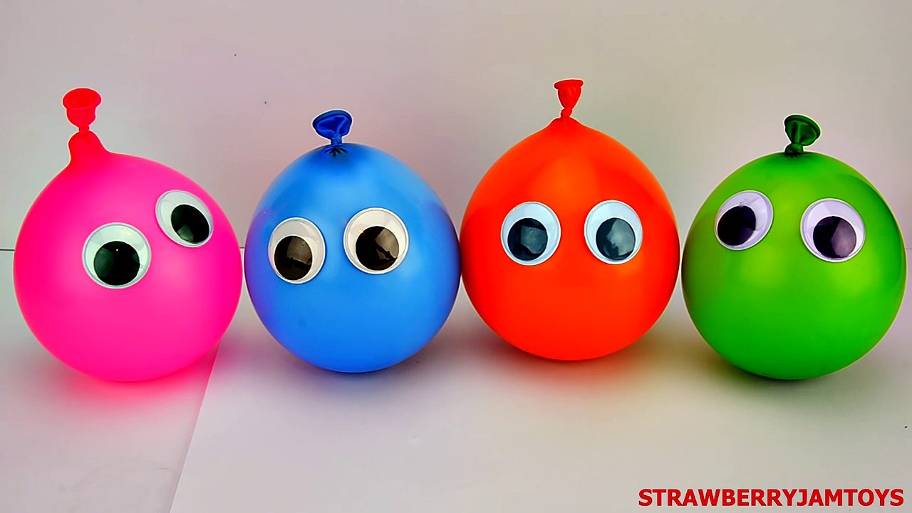 Balloon Surprise Eggs! Shopkins Frozen Minions Cars 2 Spongebob & More by StrawberryJamToys