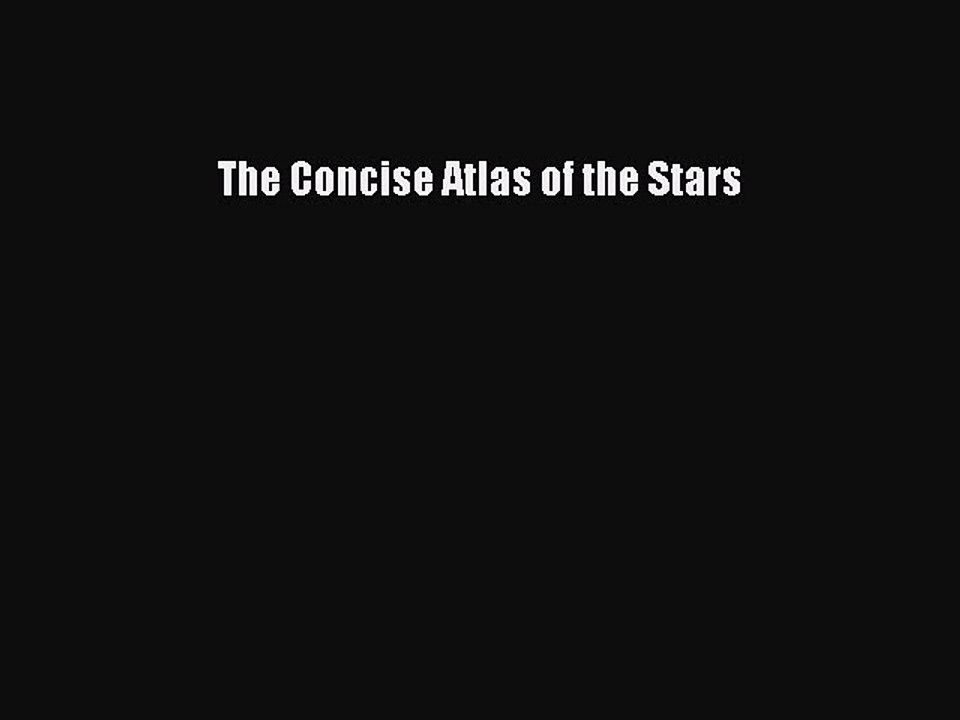 Download The Concise Atlas of the Stars PDF Online
