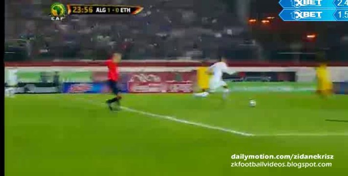 1-0 Sofiane Feghouli Goal - Algeria v. Ethiopia - FIFA World Cup Qualifier 25.03.2016