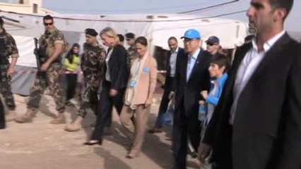 BM Genel Sekreteri Ban, El-Dalhamiyya Kampı'nı Ziyaret Etti