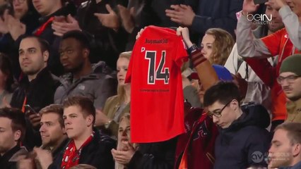 14. minute - Fans and Players Remembering to Johan Cruyff - Netherlands v. France - Friendly 25.03.2016