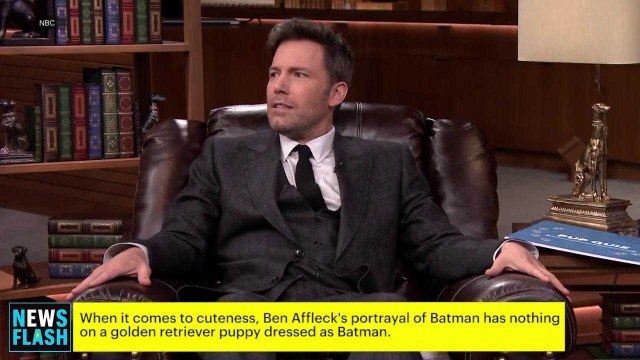 Ben Affleck Plays with Puppies on Fallon