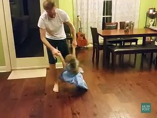 Best and Unique dance of Father and daughter on Aladdin Title Song