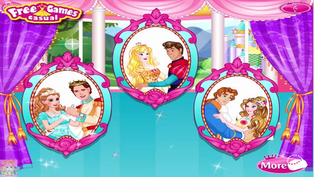 Disney Princess Wedding Dance - Princesses Cinderella Aurora and Belle Dress Up Game