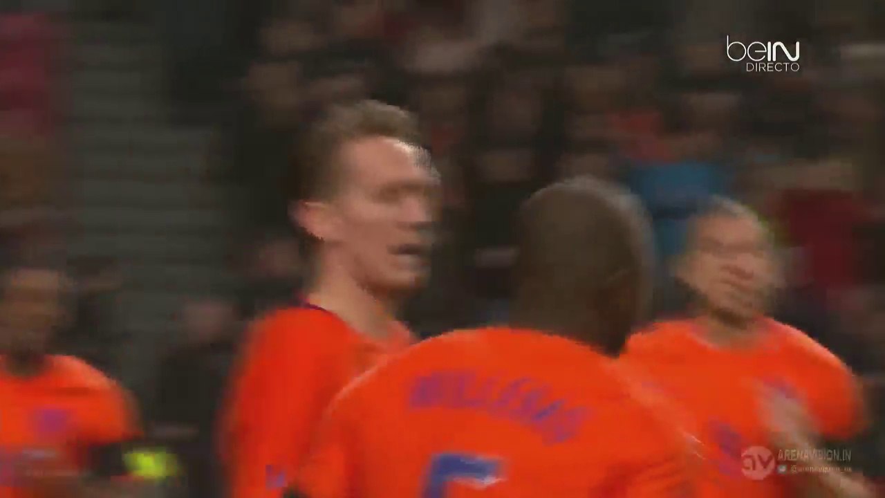 1-2 Luuk de Jong - Netherlands v. France - Friendly 25.03.2016