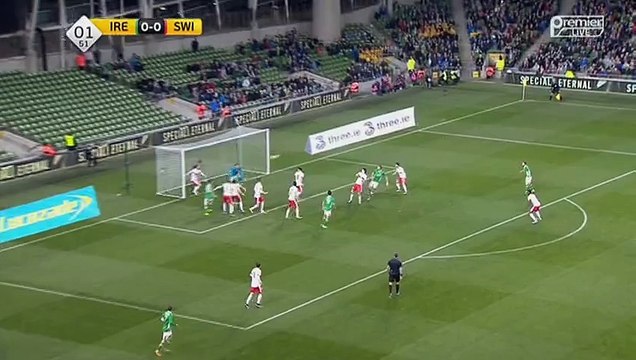 Ciaran Clark Goal - Rep of Ireland 1 - 0 Switzerland - 25_03_16