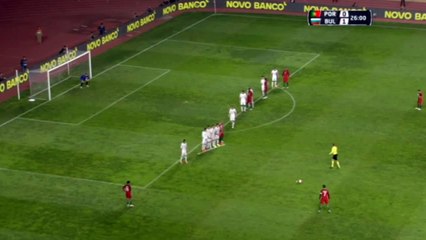 Cristiano Ronaldo amazing Freekick - Portugal vs Bulgaria