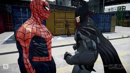 Spiderman vs Batman - Epic Battle - Grand Theft Auto