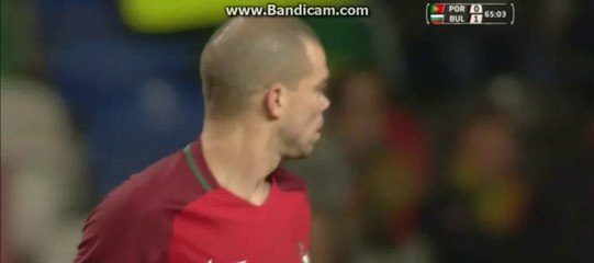 Penalty for Portugal - Portugal 0-1 Bulgaria 25-03-2016