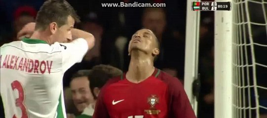 Luis Nani incredible Miss - Portugal 0-1 Bulgaria 25-03-2016