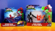 Marvel Ultimate Spider-Man Spiderman Sinister With Streetside Racer Agent Venom And Green Goblin