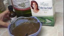 Homemade Natural Henna Olive & Essential Oil Hair Care Mask For Healthy Hair Growth