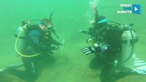 Scuba Buddies Make Lifelong Commitment - of Matrimony
