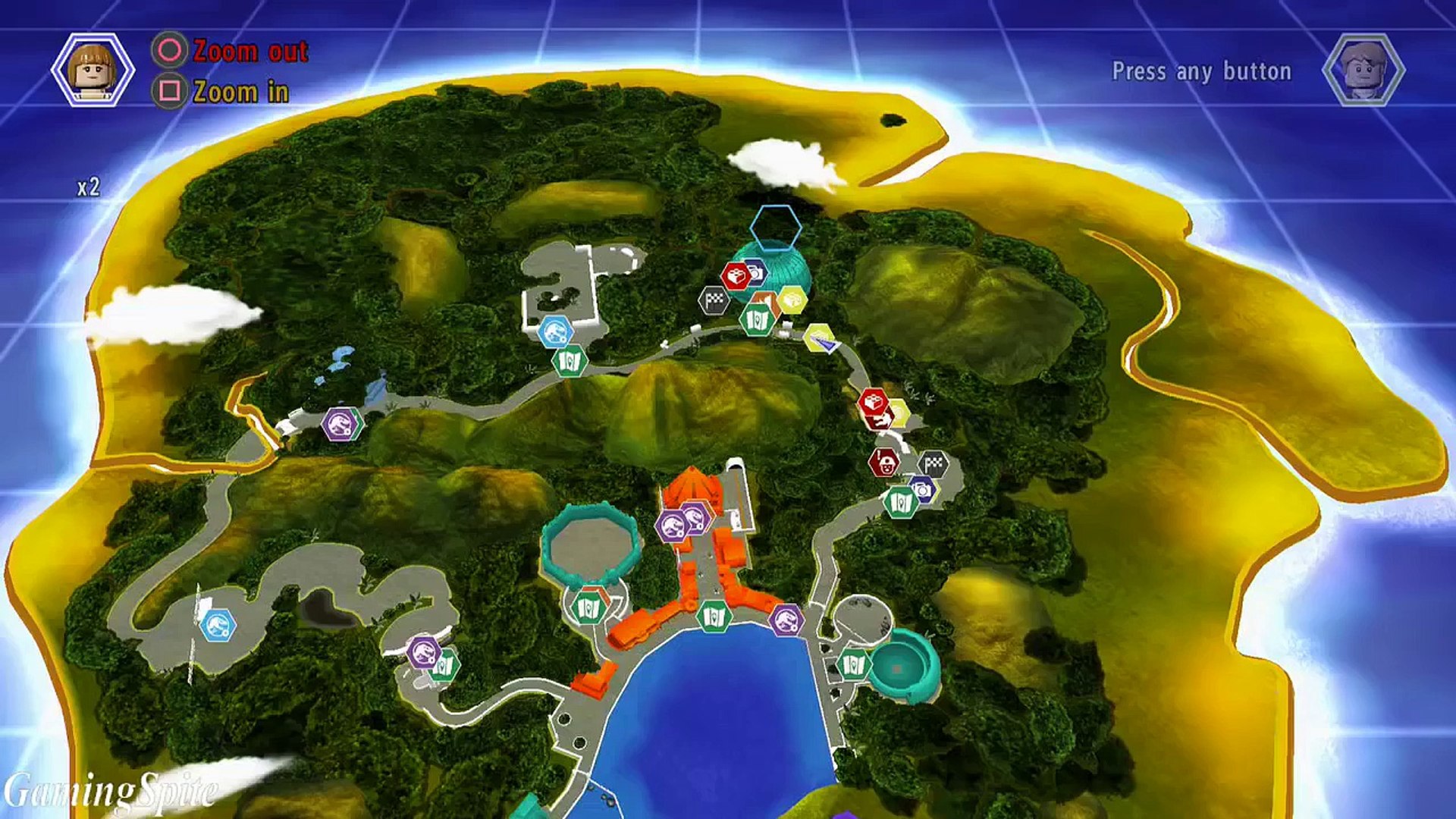 Lego Jurassic World Isla Nublar Aviary Hub Area All Gold Bricks All  Challenges - Dailymotion Video