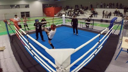 Intense Kick Boxing Match: Mathis vs Yoris at Cagnes-Sur-Mer 🥊
