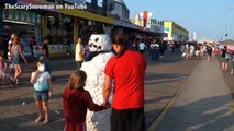 Scary Snowman Prank Gone Wrong - Knock Out