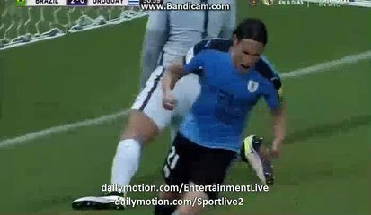 1st Half Goals - BRAZIL 2-1 URUGUAY WC QUALIFICATION 26.03.2016 HD