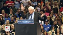 Bernie Sanders Visited by Bird at Portland Rally, Crowd Goes Wild