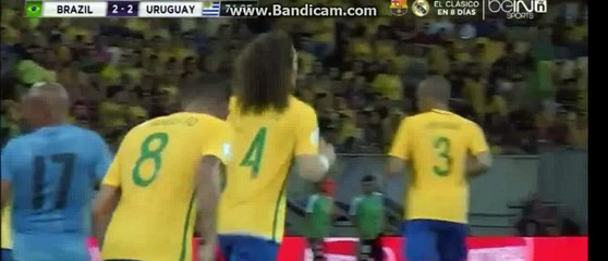 2nd Big Chance For Brazil -Brazil 2-2 Uruguay 26-03-2016