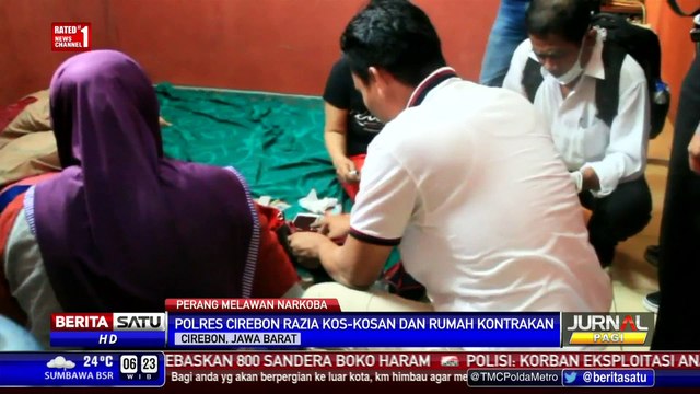 Polres Cirebon Razia Narkoba di Kamar Kos dan Kontrakan
