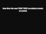 PDF New Note the new TOEIC TOEIC vocabulary books essential Free Books