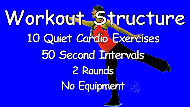 Quiet Cardio Workout - Low Impact No Bounce Recovery Cardio Workout