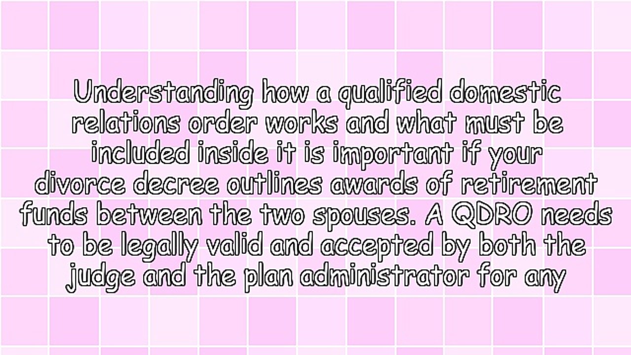 Top 9 Requirements of QDROS