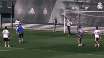 Real Madrid training 25 March: Arbeloa, Benzema