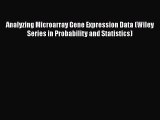 Read Analyzing Microarray Gene Expression Data (Wiley Series in Probability and Statistics)