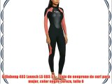 Billabong 403 Launch LS GBS ST - Traje de neopreno de surf para mujer color negro cereza talla