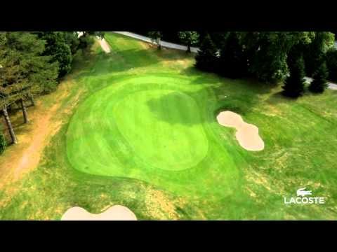 Survol du golf de Chantaco, parcours du Lacoste Ladies Open de France
