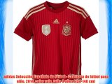 adidas Selección Española de Fútbol - Camiseta de fútbol para niño 2014 color rojo talla 9