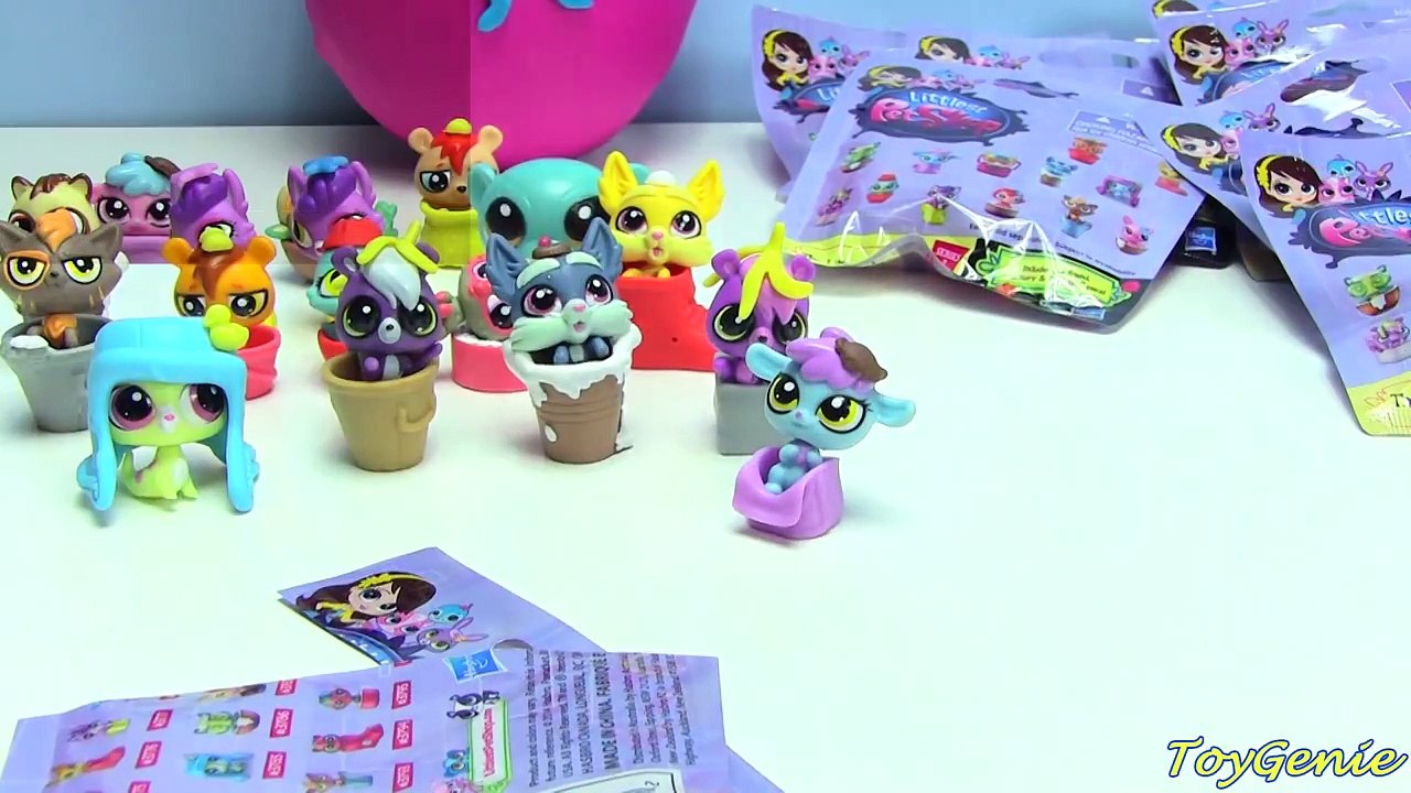 Littlest Pet Shop Series 2 Blind Bags and Sunil Play Doh Surprise Egg