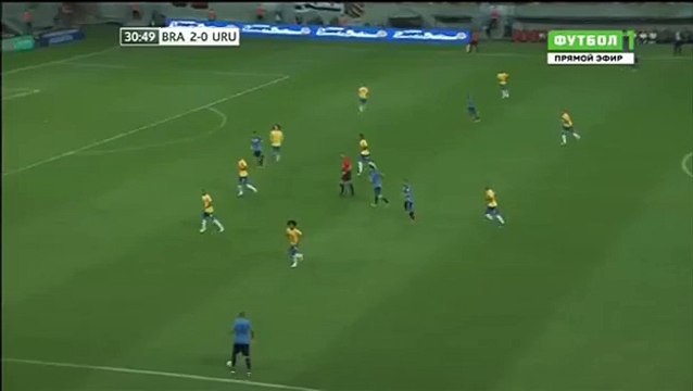 Edinson Cavani Goal - Brazil 2-1 Uruguay - 26.03.2016 HD