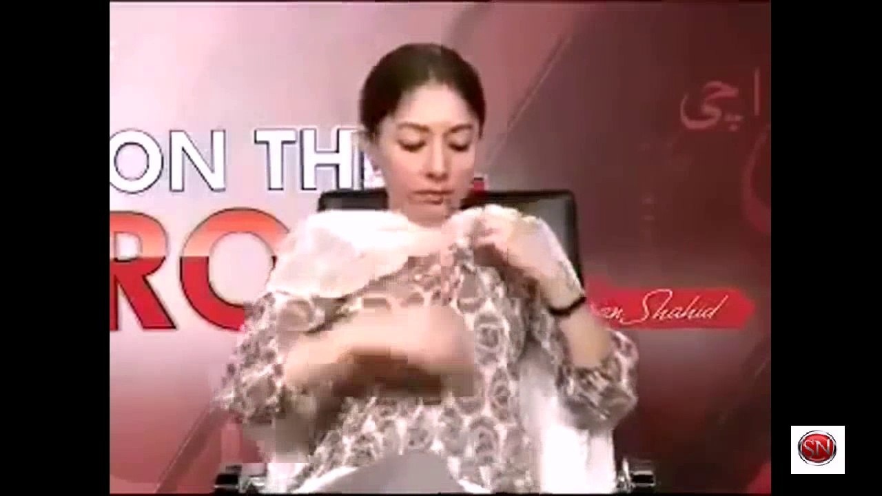 Uncensored Video Clip of Sharmila Farooqi on live tv show
