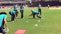 England Women cricket team catches practice