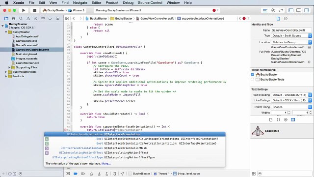iOS Development with Swift Tutorial - 32 - Games Welcome Screen