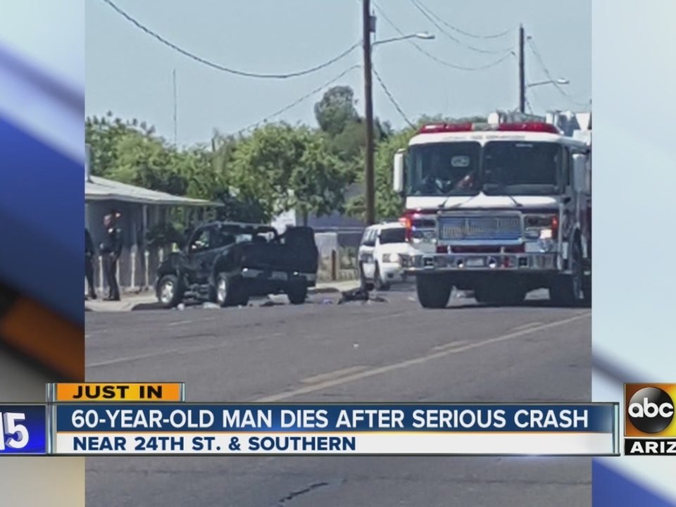 60-year-old man dies in collision with trucks