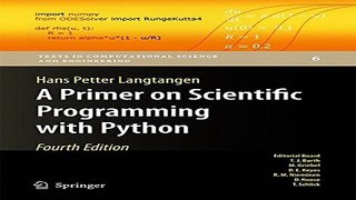 Read A Primer on Scientific Programming with Python  Texts in Computational Science and
