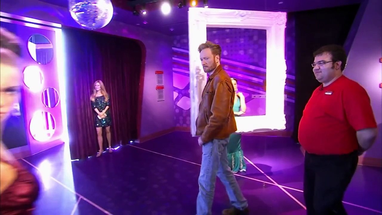Conan Checks In On His Wax Figure 01/27/11