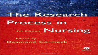 Download The Research Process in Nursing  Fourth Edition